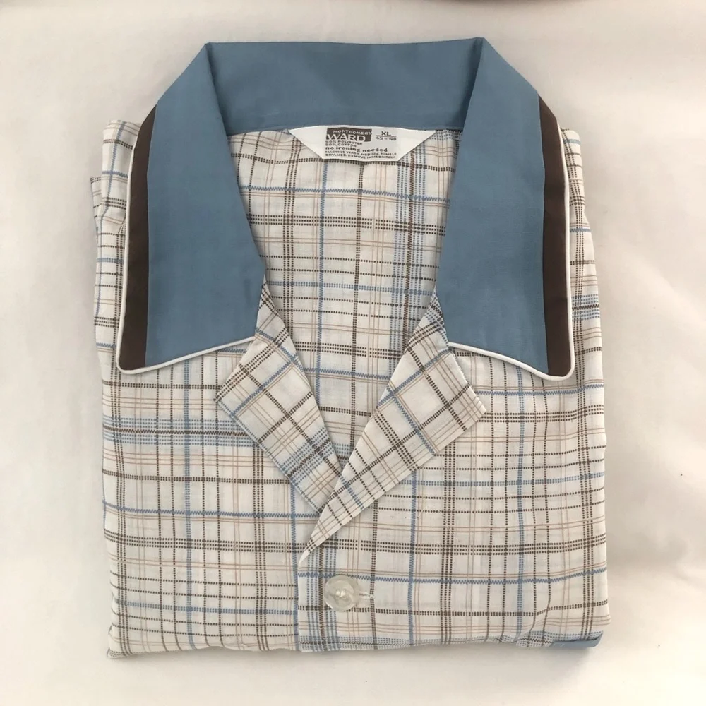 Vintage Montgomery Ward Grandpa Pajamas Men's XL 70s  Old School Classic